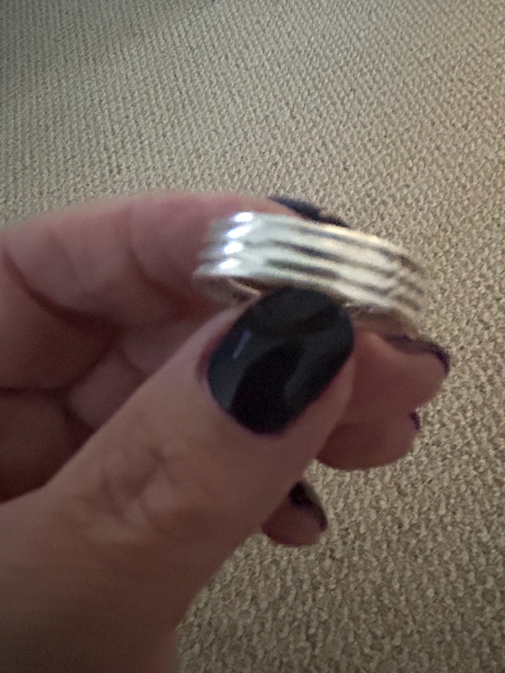 David Yurman Sterling Silver cable twist ring with 18K Gold X Accent - Picture 3 of 15